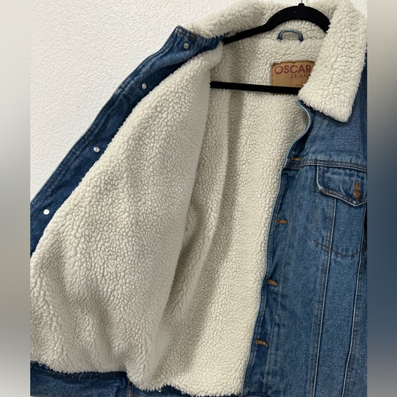 Denim and Sherpa lined trucker Jacket - Picture 2 of 8